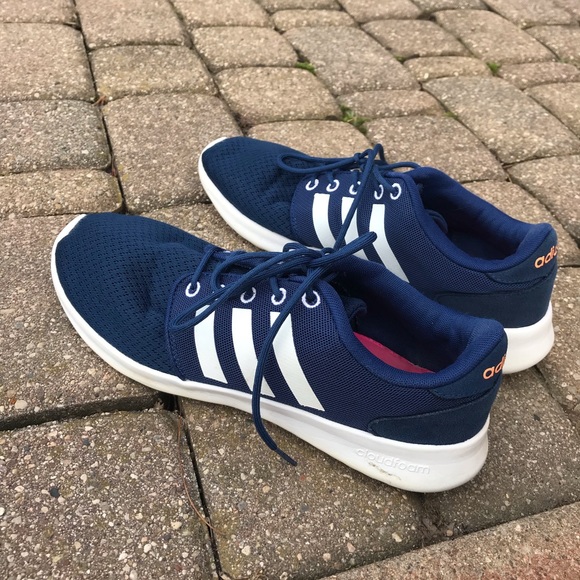 navy blue adidas cloudfoam